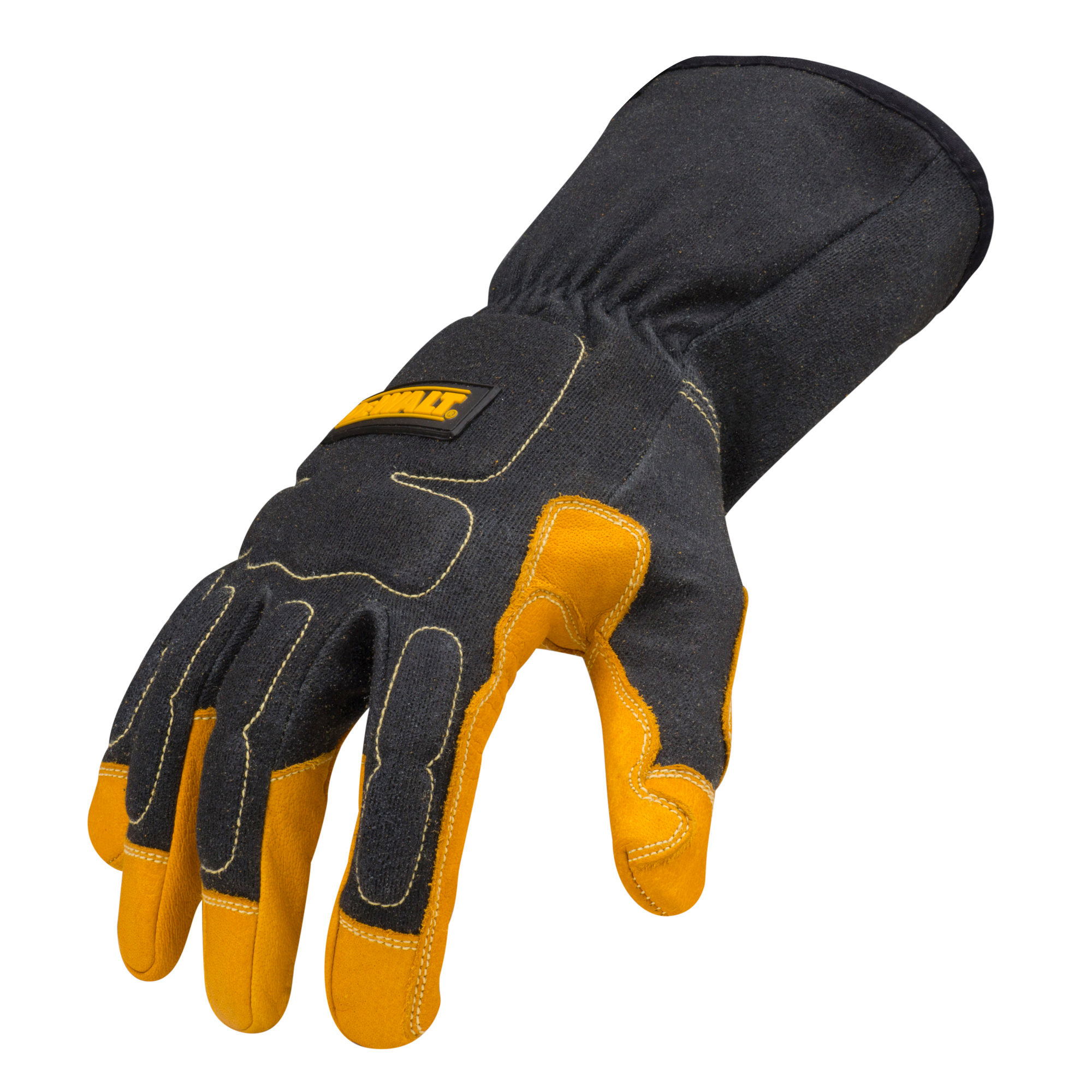 DeWALT Fire-Resistant MIG Welding Gloves — X-Large, Buffalo Leather, Kevlar Thread, Model# DXMF02051XL